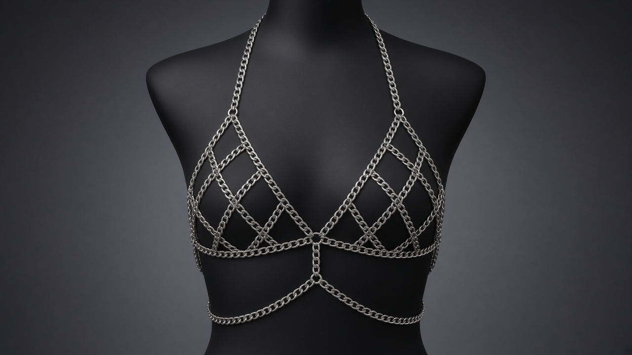 Lattice Top chain bodywear